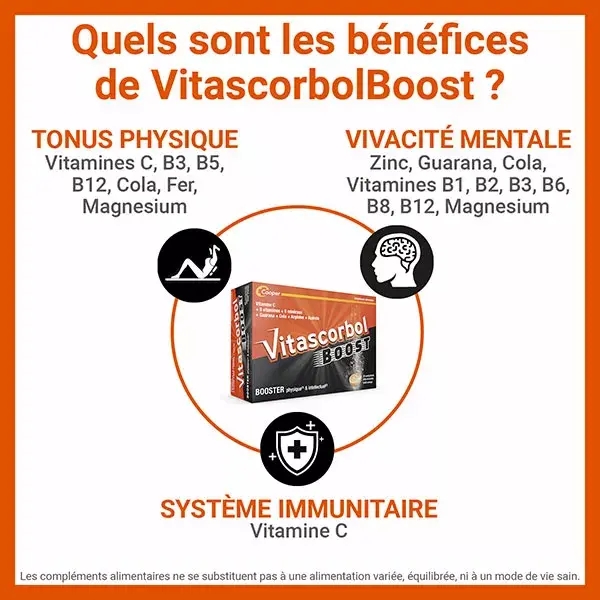 Vitascorbol Boost 20 comprimés effervescents