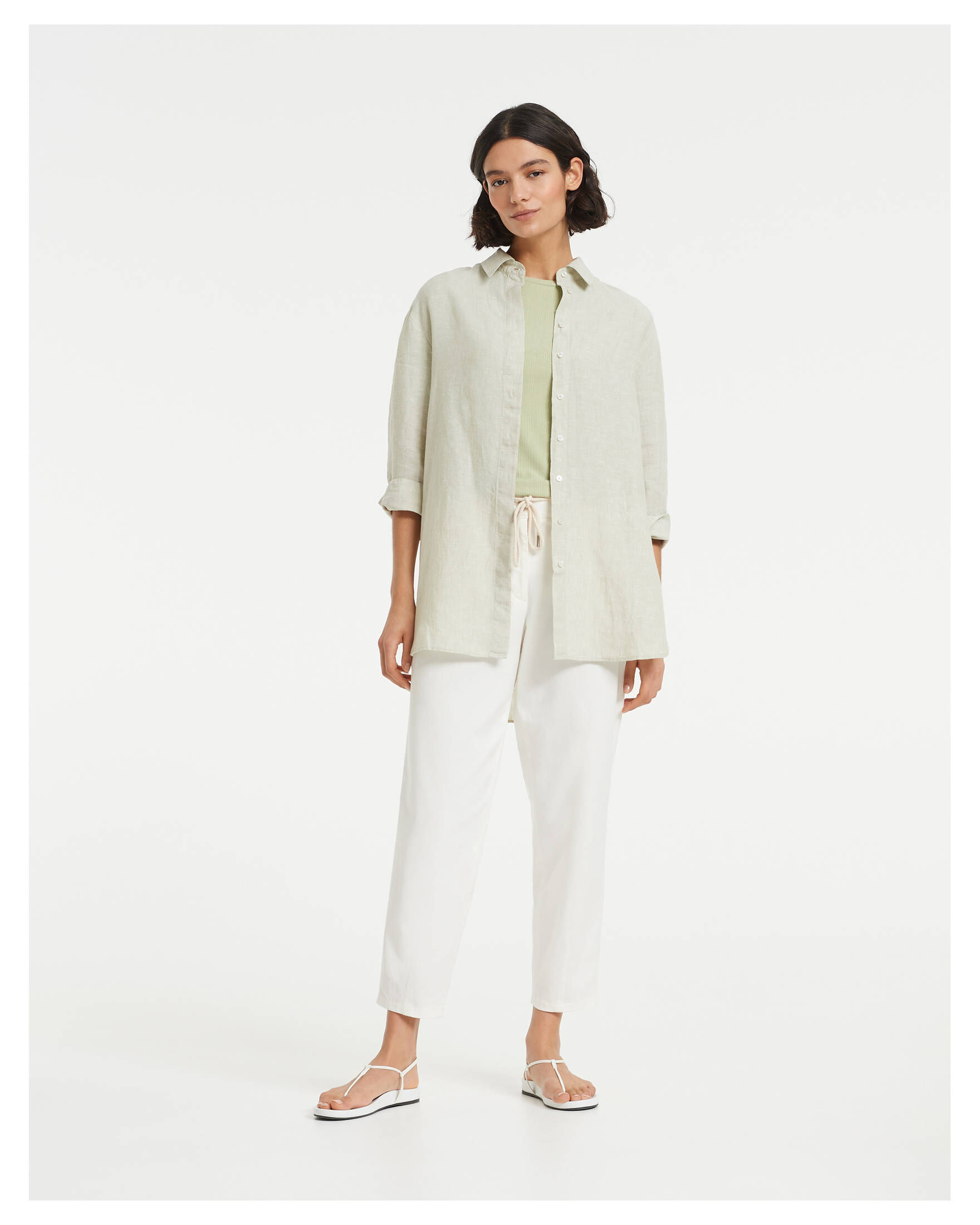 Opus| Damen Leinenbluse FYTHON TWO-ONE