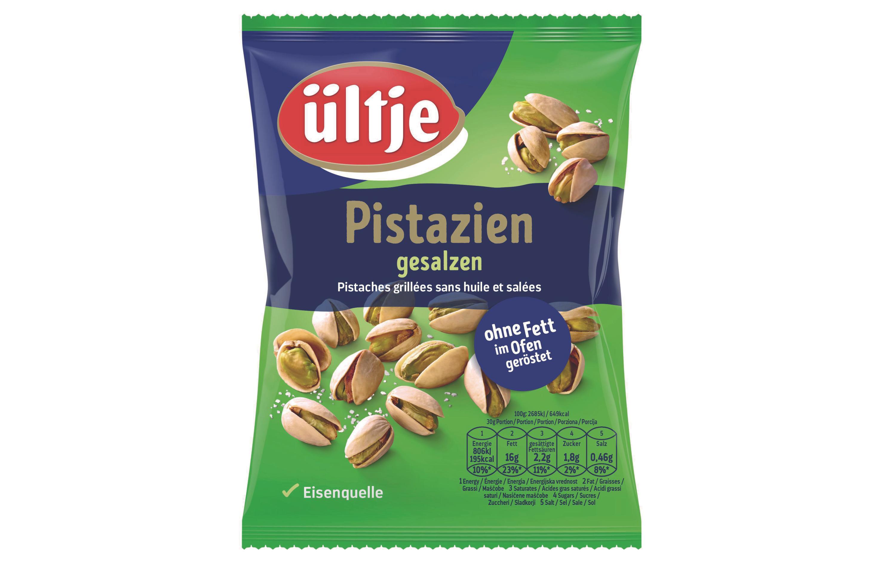 Apéro Pistazien gesalzen 150 gPistazien ohne Fett im Ofen geröstet und gesalzen