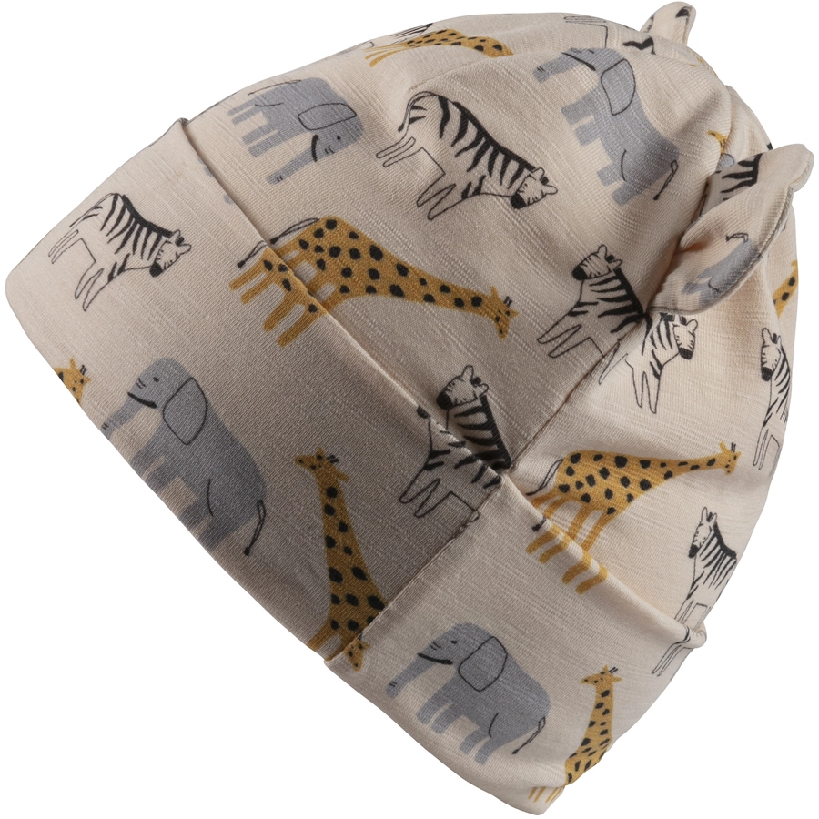 Sterntaler Beanie Safaritiere beige
