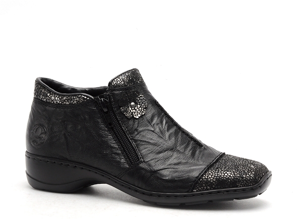 Rieker boots bottine plates femme 58388 noir