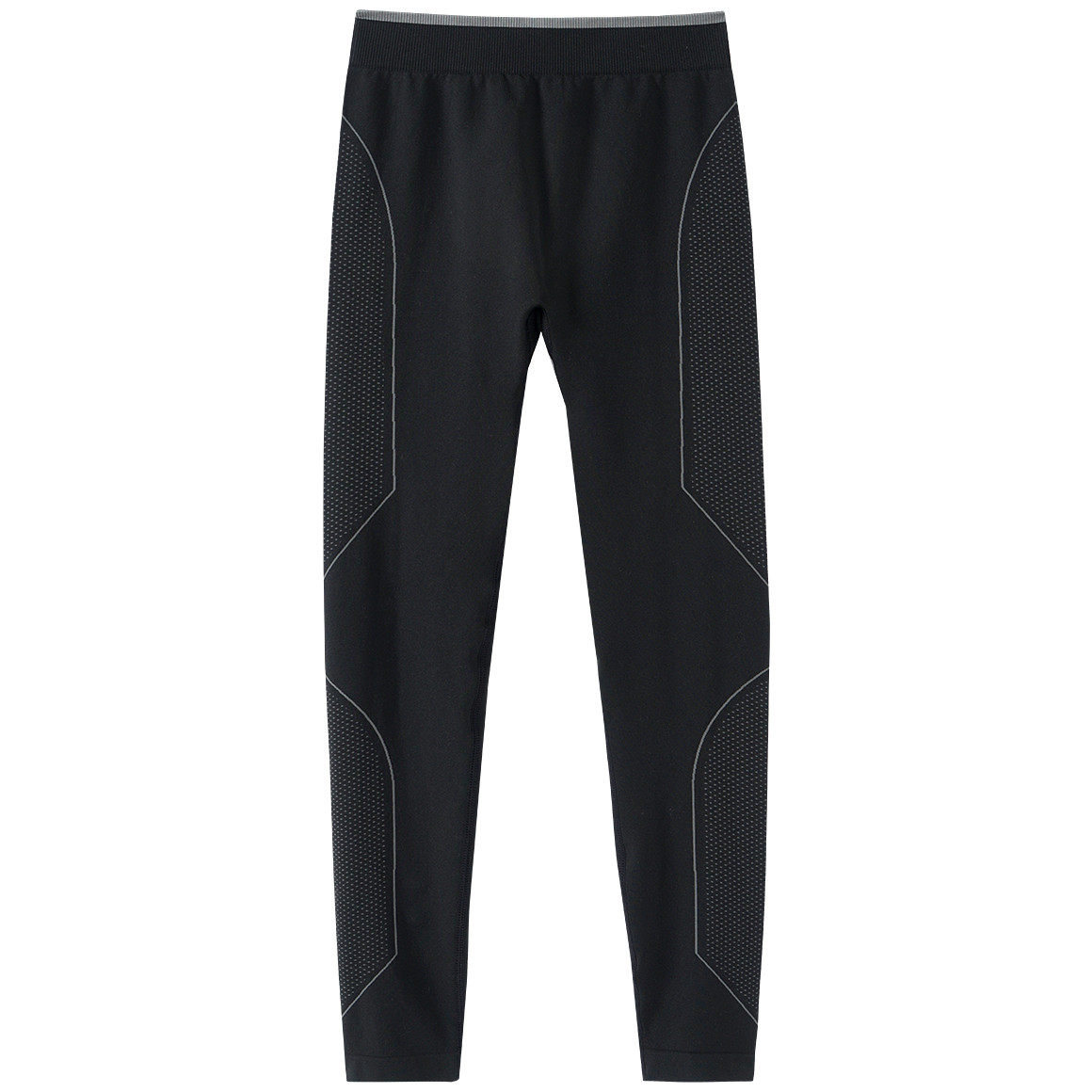 Yigga Jungen Thermo-Leggings in Unifarben schwarz
