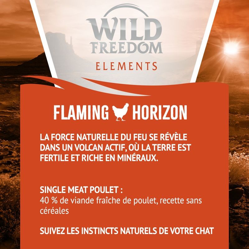 Wild Freedom Adult Flaming Horizon poulet - sans céréales
