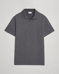 Filippa K Soft Lycra Polo T-Shirt Anthracite Melange