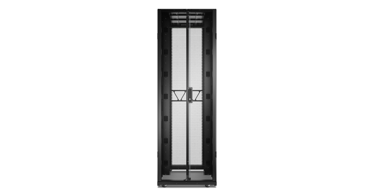APCNetShelter SX Gen 2 AR3357B2, 48U server rack  (Zwart/groen, 75(b) x 225,8(h) x 120(d) cm, met zijkanten)