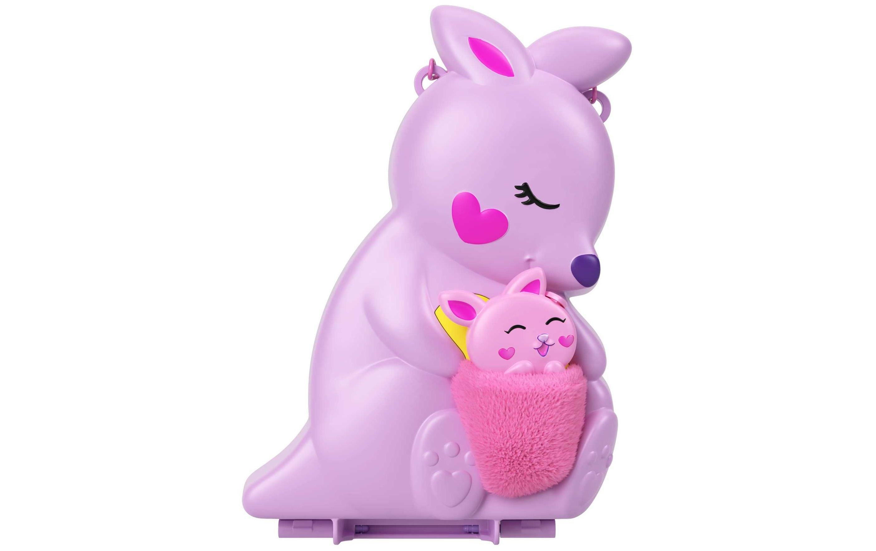 Spielset Polly Pocket Mama und Joey Känguru Schatulle2-in-1-Taschen-Spielset