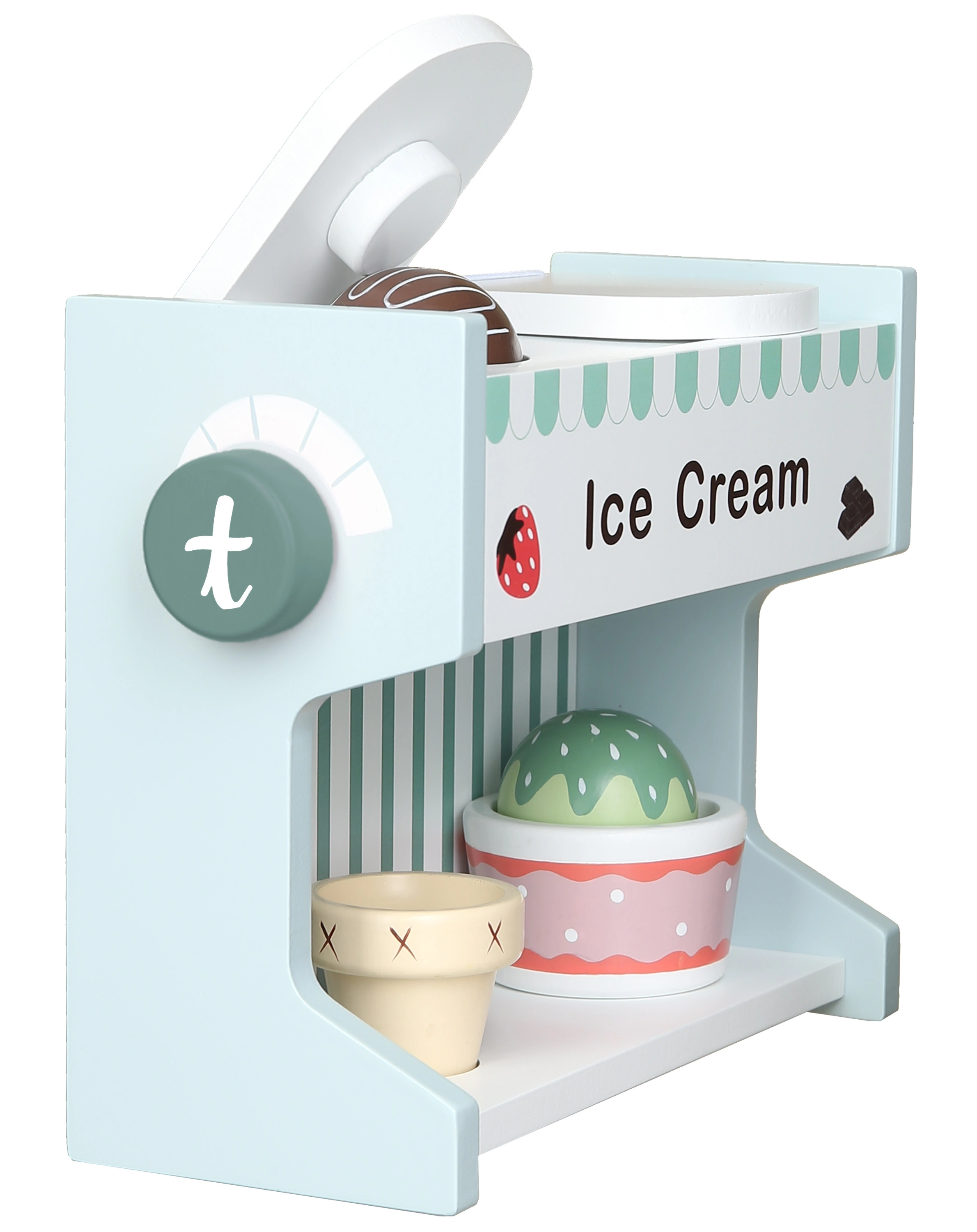 Eismaschine CREAMY aus Holz