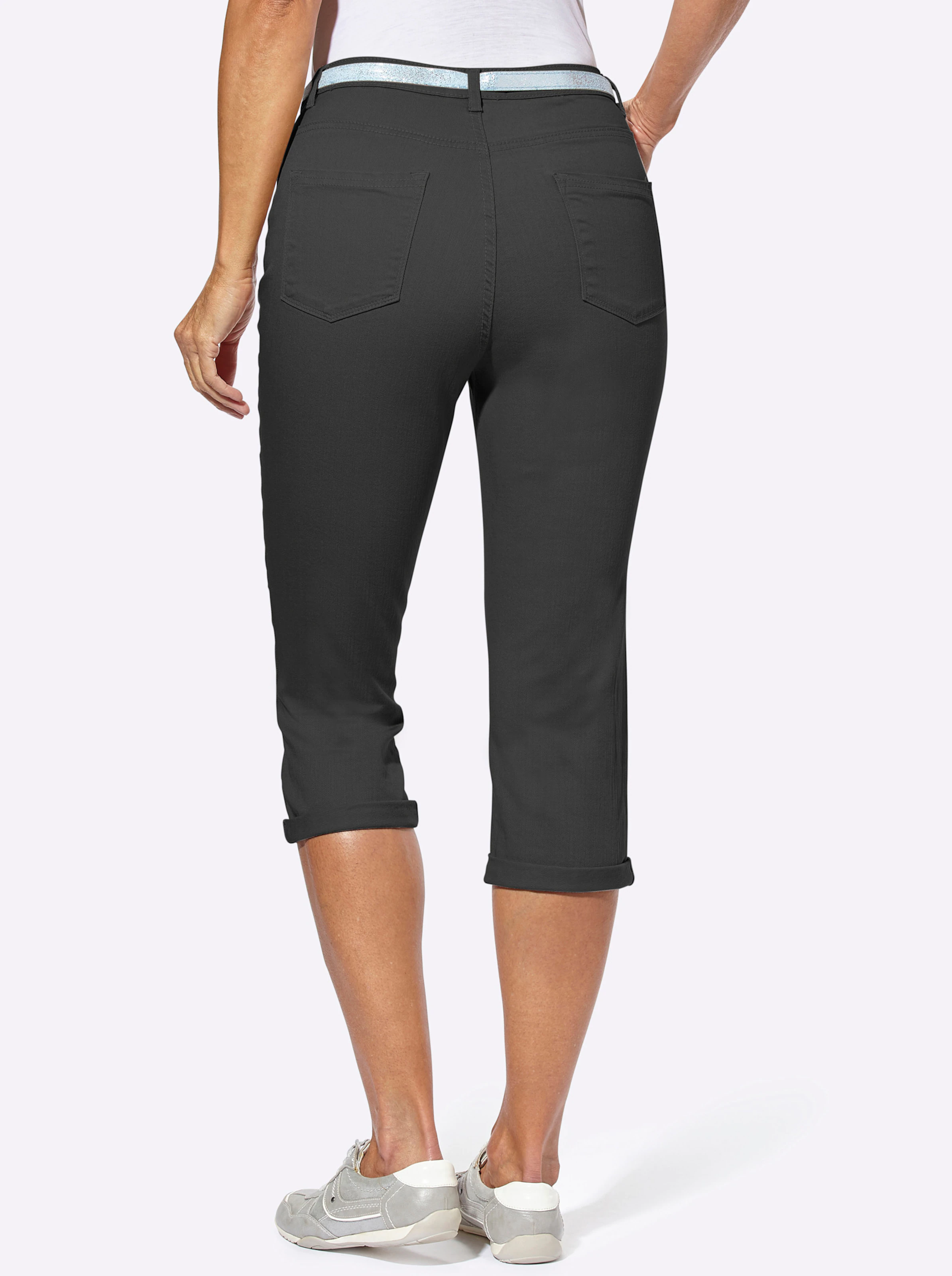 Caprihose in schwarz