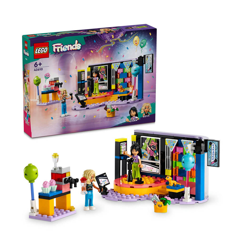 Feestje met deze karoaoke set van Lego FriendsKaraoke muziekfeestje Speelgoed Rollenspellen Set met Mini Poppetjes 42610