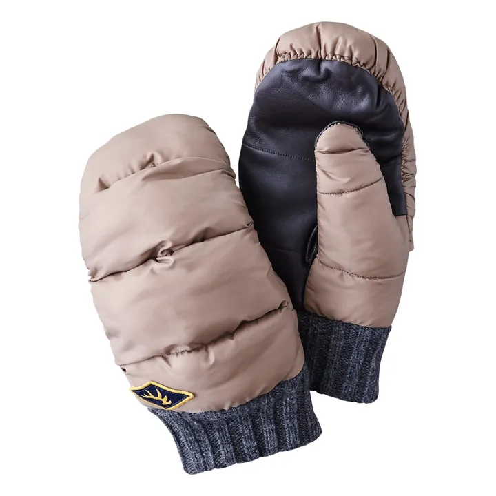 Elmer by Swany Moufles Caterpillar Matelassées | Beige