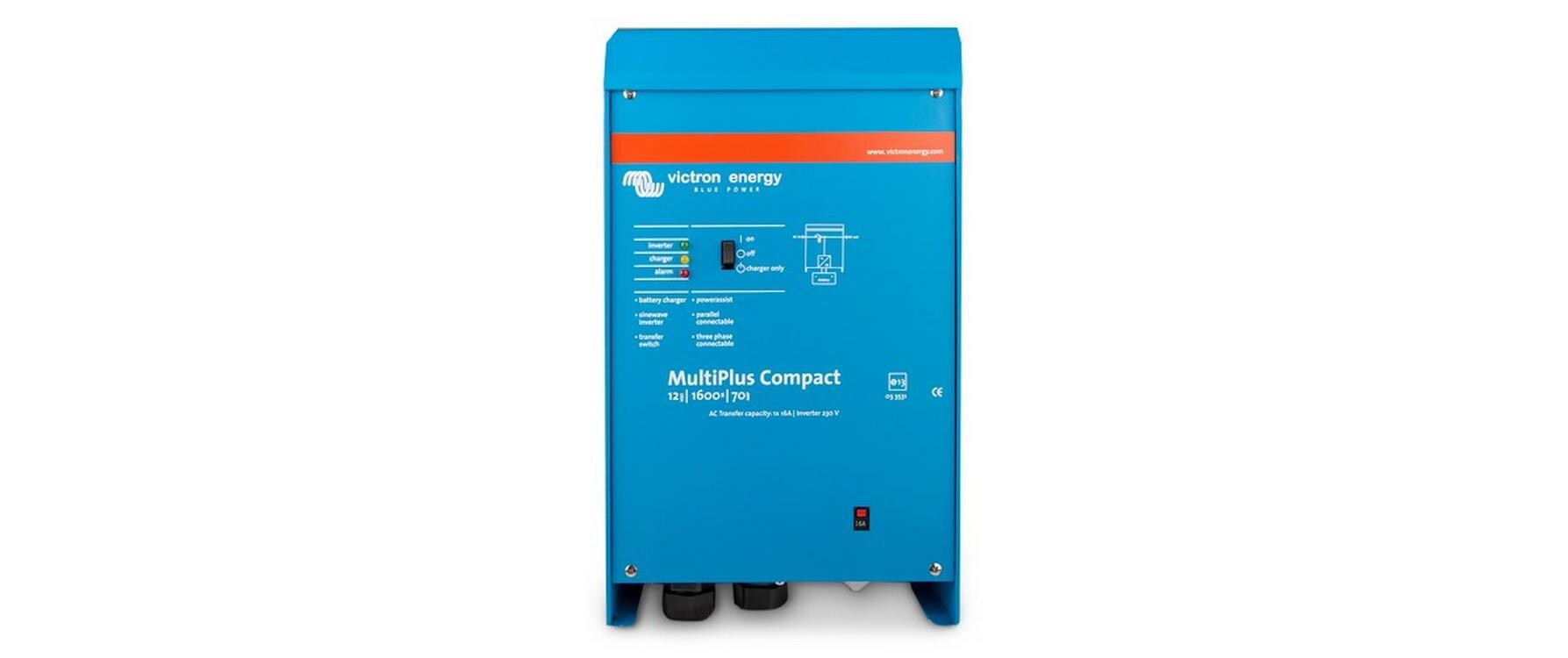 Wechselrichter MultiPlus C 12/800/35-16 12 V 800 VA 35A<br>Wechselrichter mit 92% Wirkungsgrad
