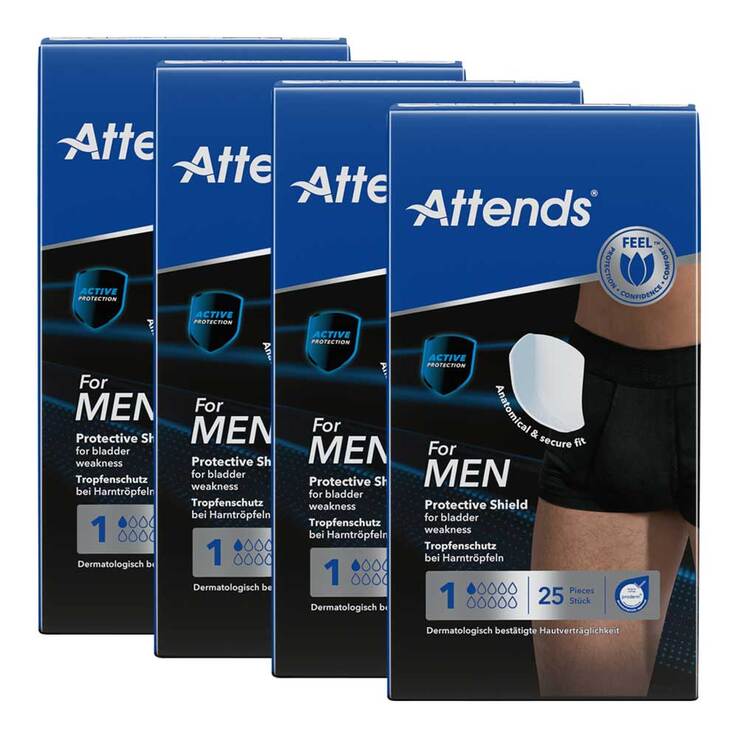 Attends for men Shield 1, 4X25 St