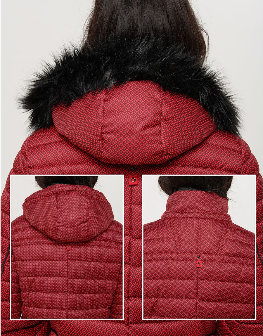 Doudoune rouge bordeaux