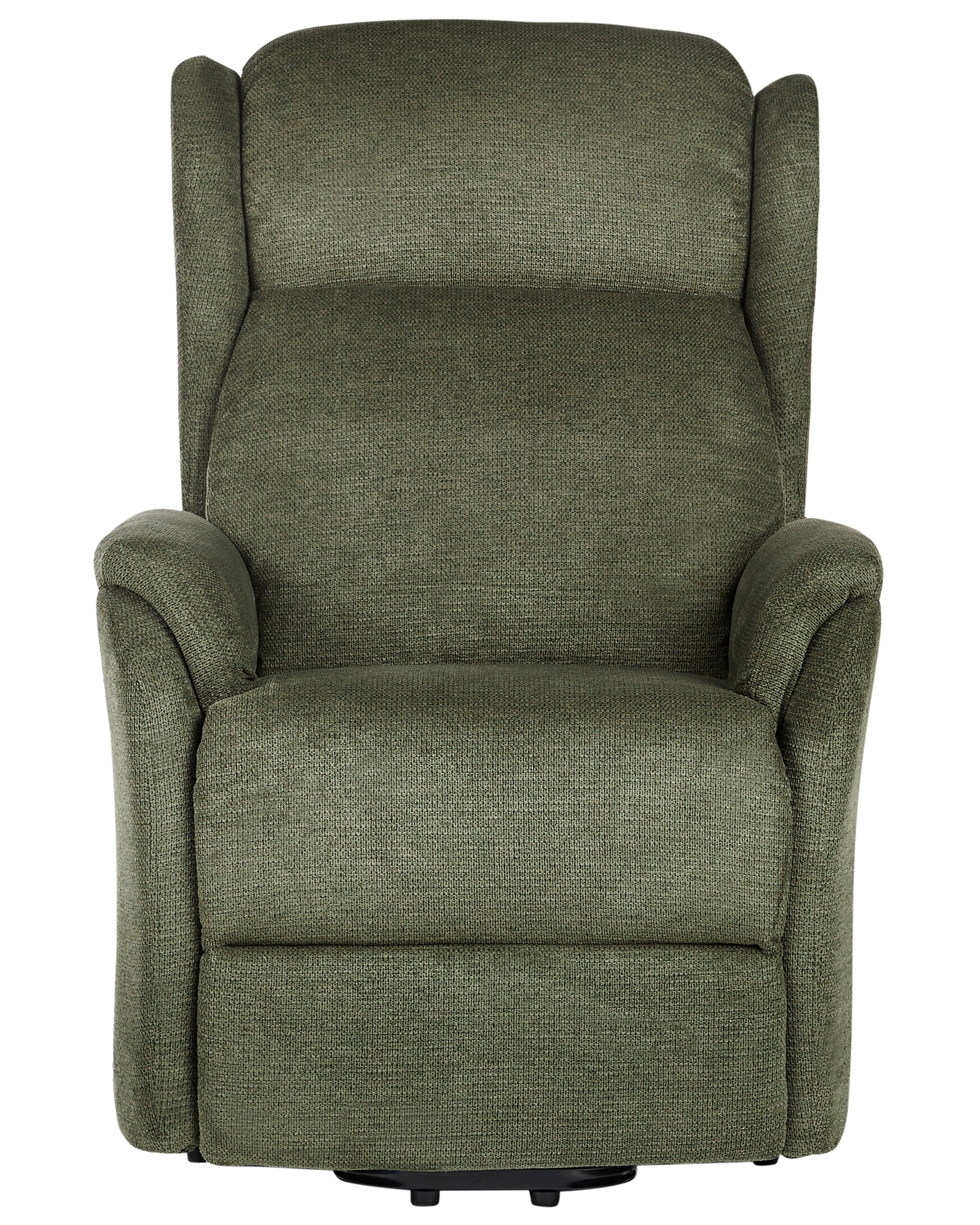 Elektrische relaxfauteuil ELEGY inclusief voetensteun Stof Groen