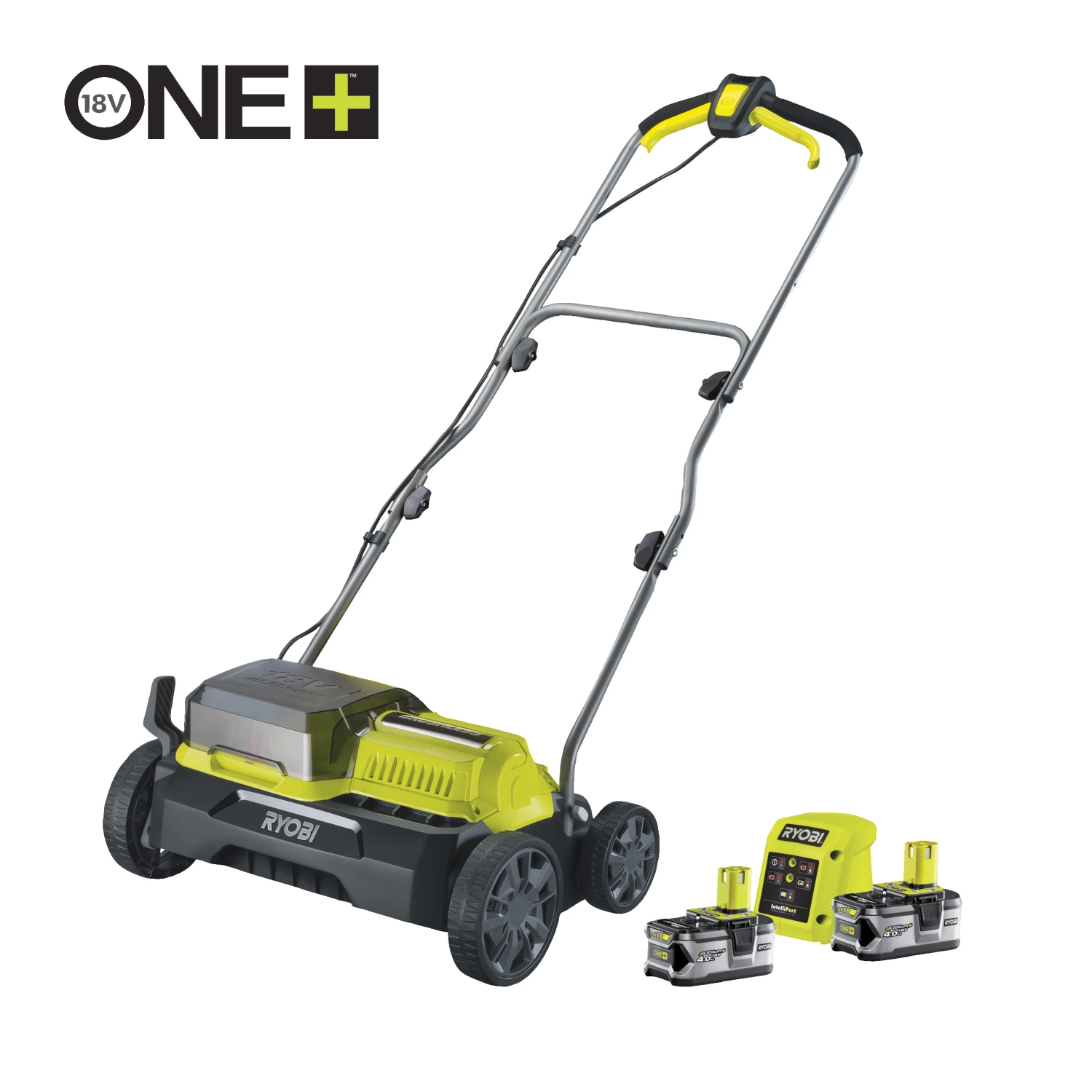 Ryobi RY18SFX35A-240 One  18V Brushless Accu Verticuteerder set (2x 4.0Ah) - 35cm