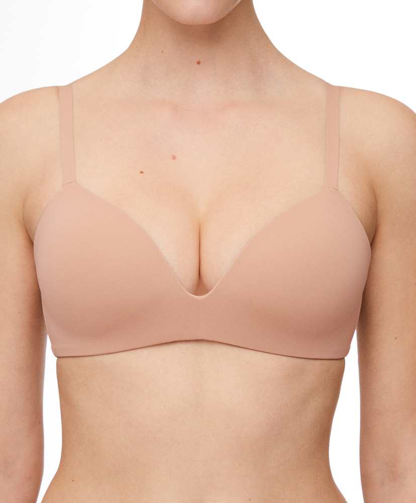 Sutiã triangular push-up em poliamida