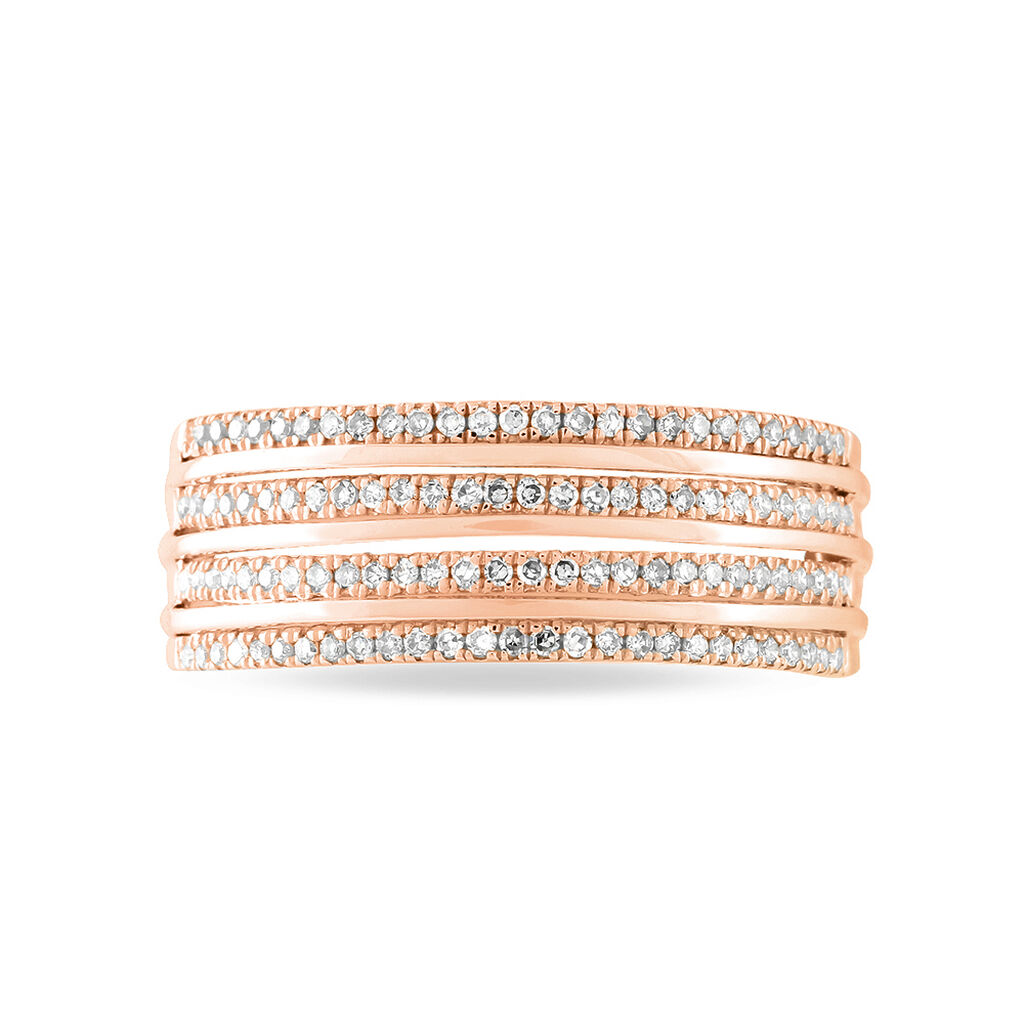 Bague Ines Or Rose Diamant
