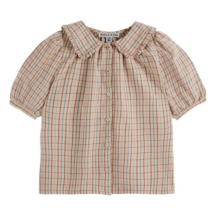 Emile et Ida Blouse Carreaux | Vanille