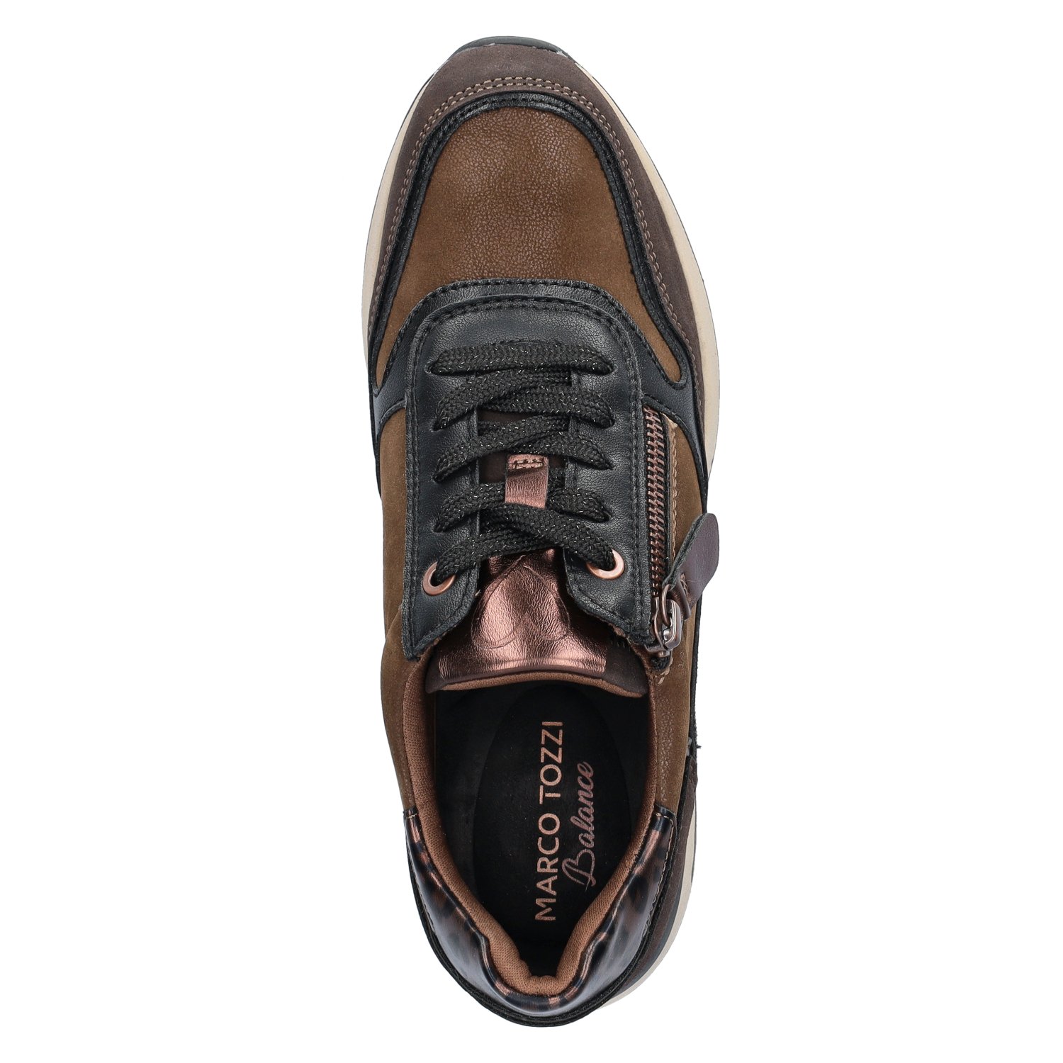 Marco Tozzi dames sneaker Marco Tozzi Bruin