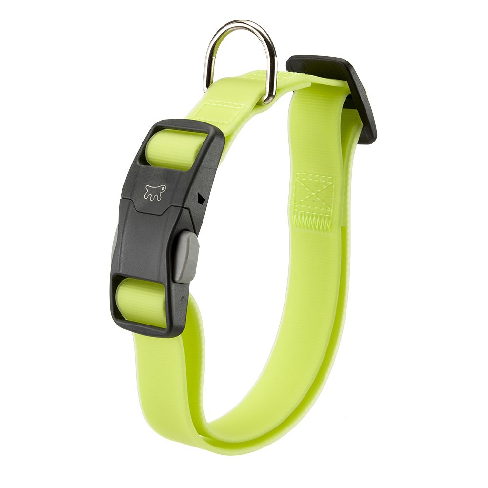 Collier pour chiens evolution c25/70 avec boucle magnétique, hypoallergénique, lavable, vert