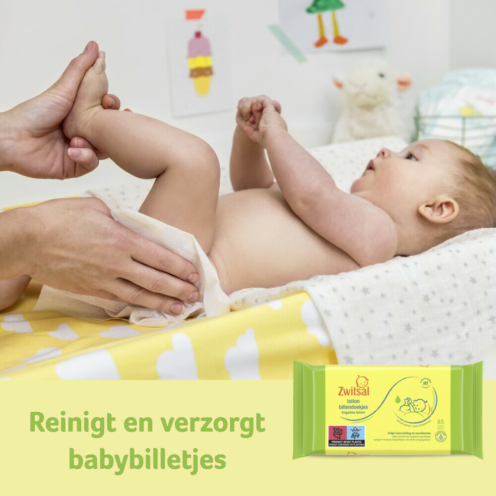 Zwitsal Billendoekjes Lotion Voordeelverpakking24x65= 1560 stuks