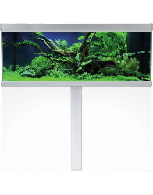 Akvastabil Fusion Aquarium 130 - Aquaria - 130x50x54 cm Zilver Wit Ca. 325 L