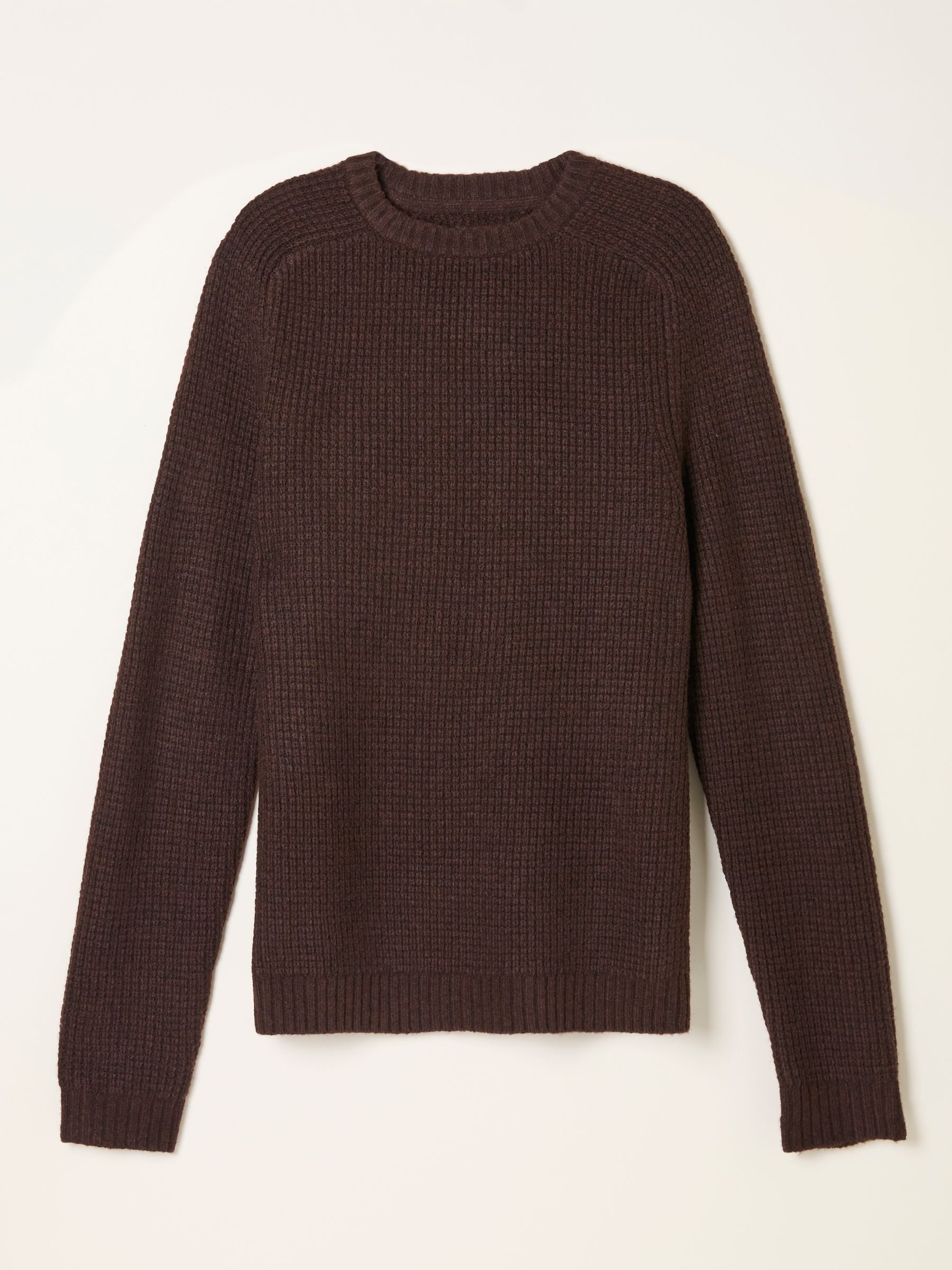 Chocoladebruin - FatFace Crew Neck Knitted Jumper