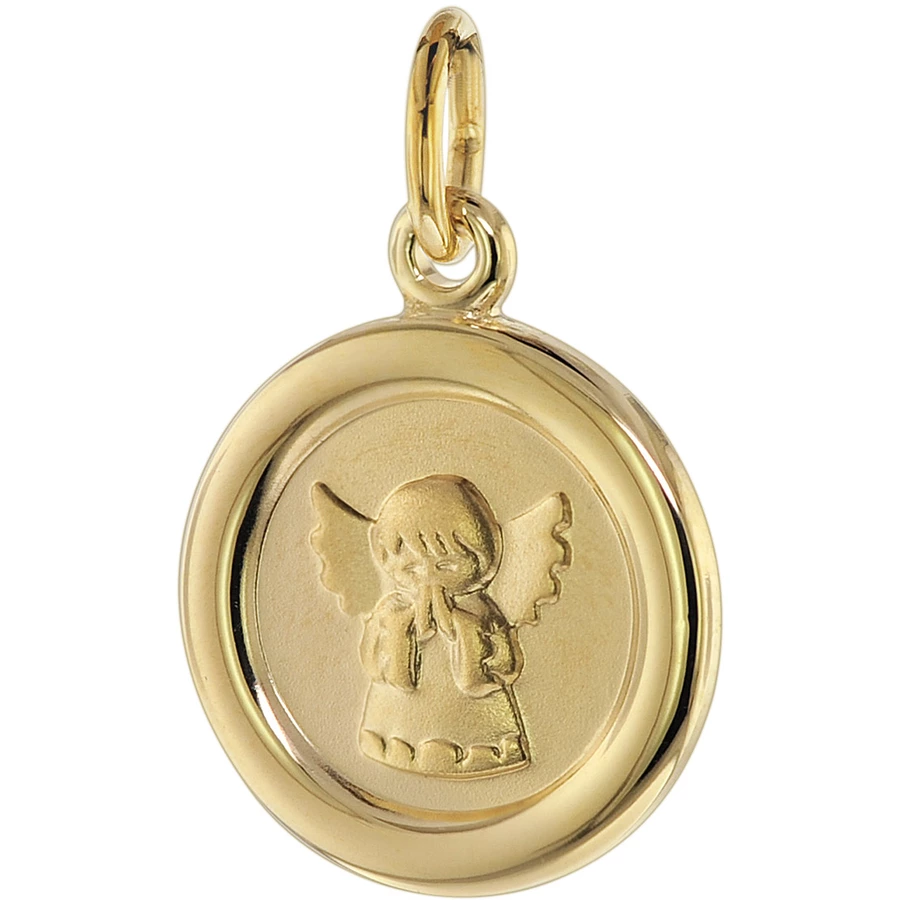 trendor Engel-Anhänger für Kinder 333 Gold 8 Karat 12 mm gold