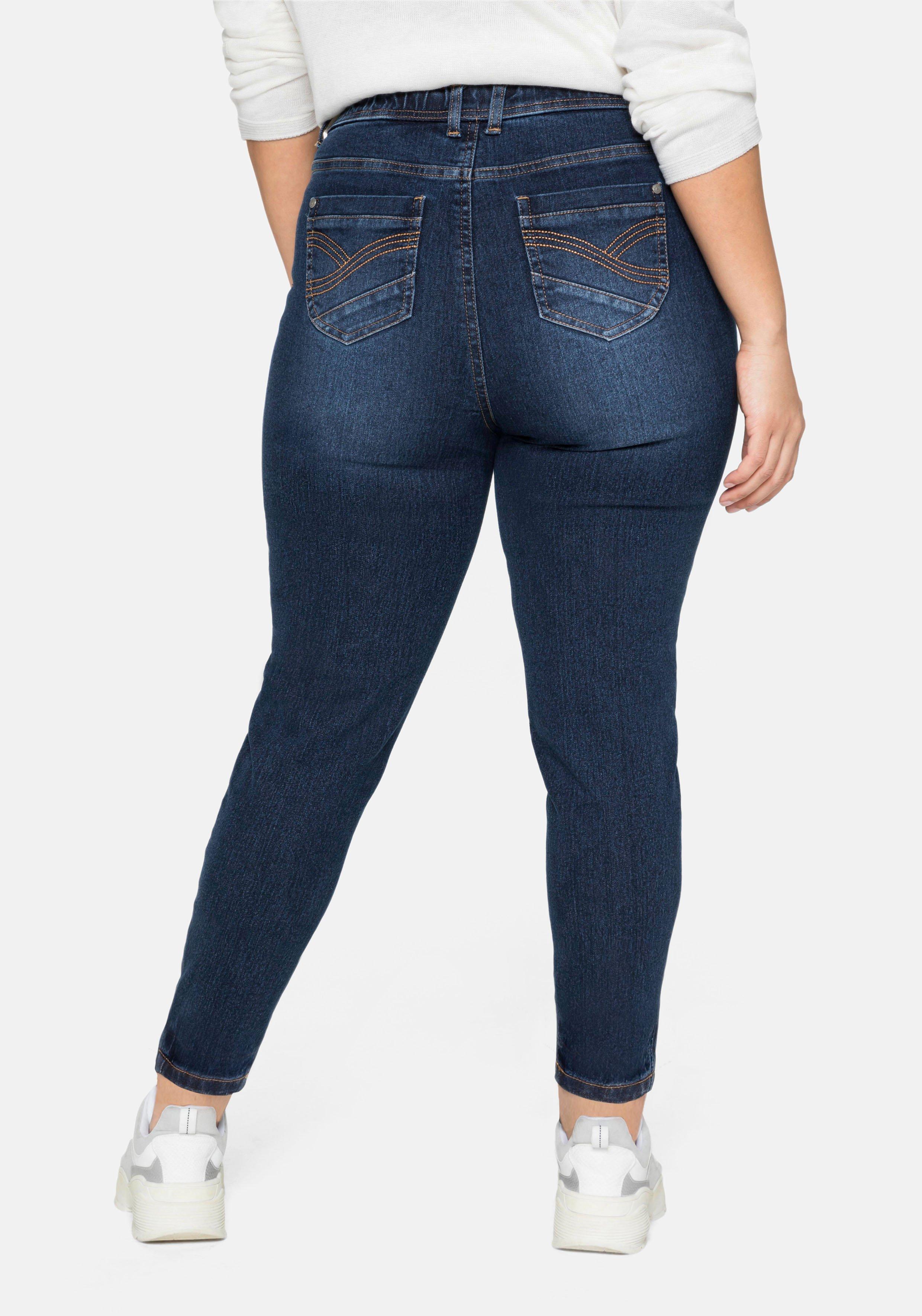 Jeggings mit Gummibund und Gürtelschlaufen