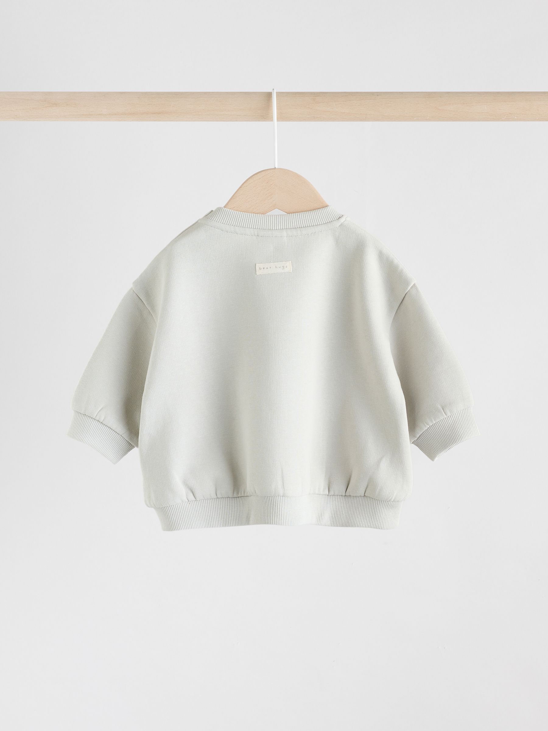 Grijze beer - Set met sweatshirt en legging voor baby's (0mnd-2jr)