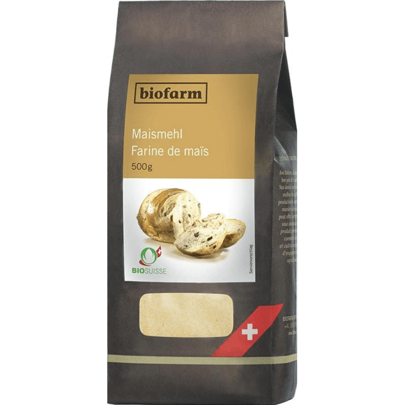 Biofarm Maismehl<br>500 g, Beutel, Knospe