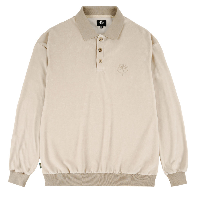 LE BAISER POLO VELOURS - NATUREL