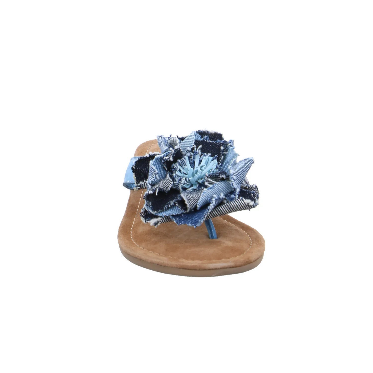 LAZAMANI Zehentrenner-FlipFlop Jeansblau Leder