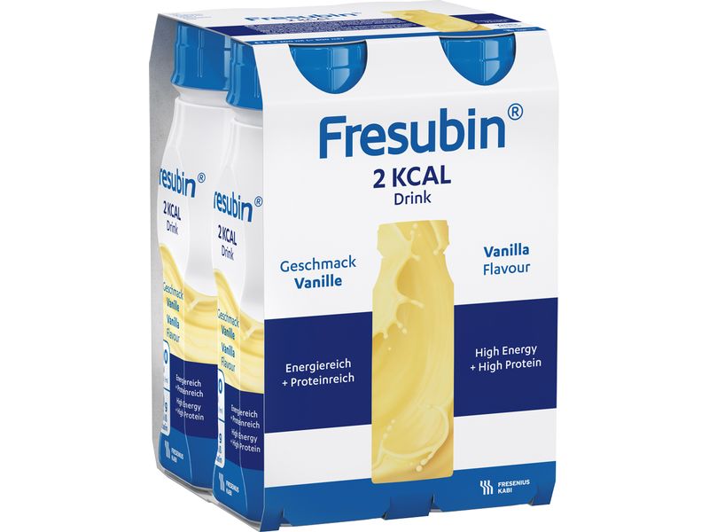 Fresubin 2 kcal Drink Vanille 4 x 200 ml Hochkalorische Trinknahrung für besondere medizinische Zwecke