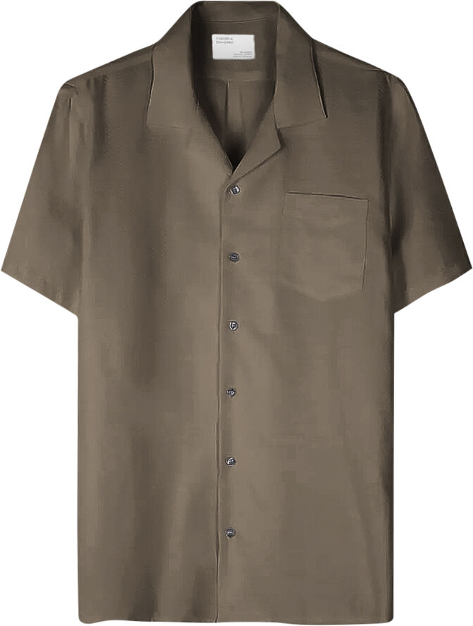 Colorful Standard Linen Short Sleeved Shirt Cedar brown