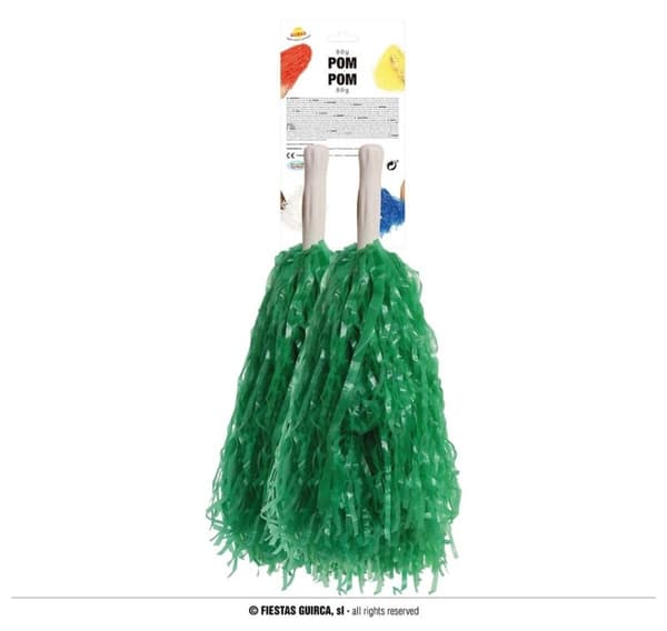 Pom pom grønn, 2 stk