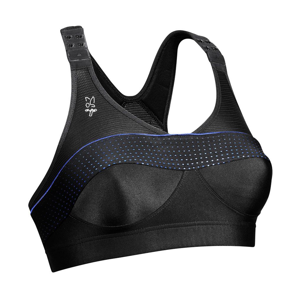 Thuasne TOP'STRAP® X-BACK 2 - Brassière Femme noir/bleu