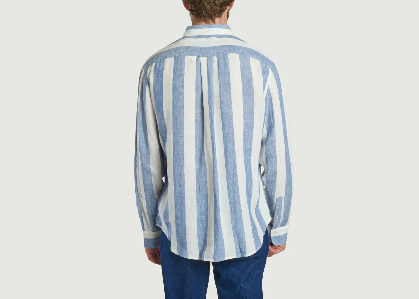 Chemise En Lin À Rayures Gant