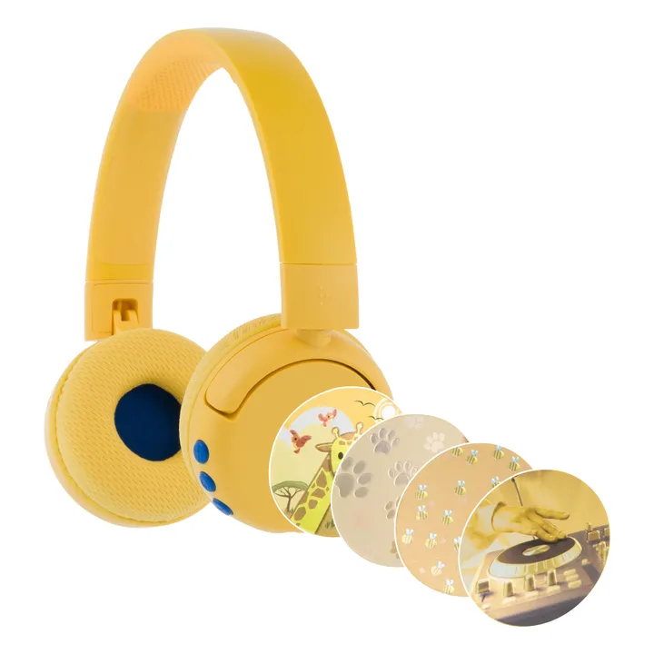 Buddyphones Casque audio enfant Pop Fun | Jaune