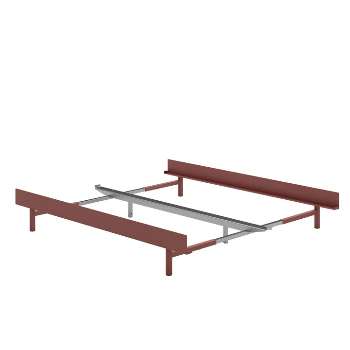 Moebe - Bett, 90 - 180 cm, H 29 cm / dusty rose