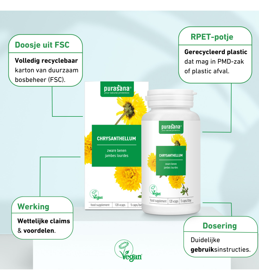 Purasana Chrysanthellum Vegan (120 vega capsules)