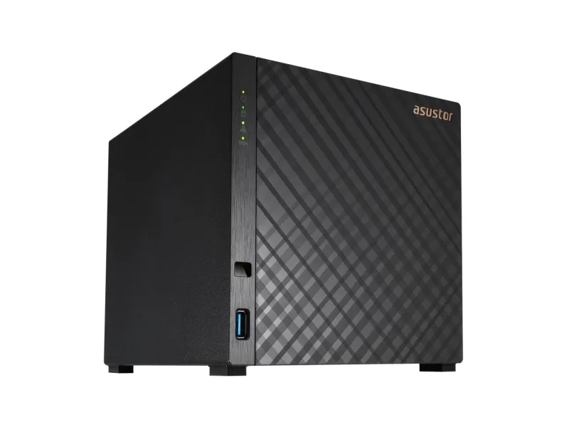 ASUSTOR Drivestor 4 AS1104T - NAS-server - 4 bays - SATA 6Gb/s - RAID RAID 0, 1, 5, 6, 10, JBOD - RAM 1 GB - 2.5 Gigabit Ethernet - iSCSI support
