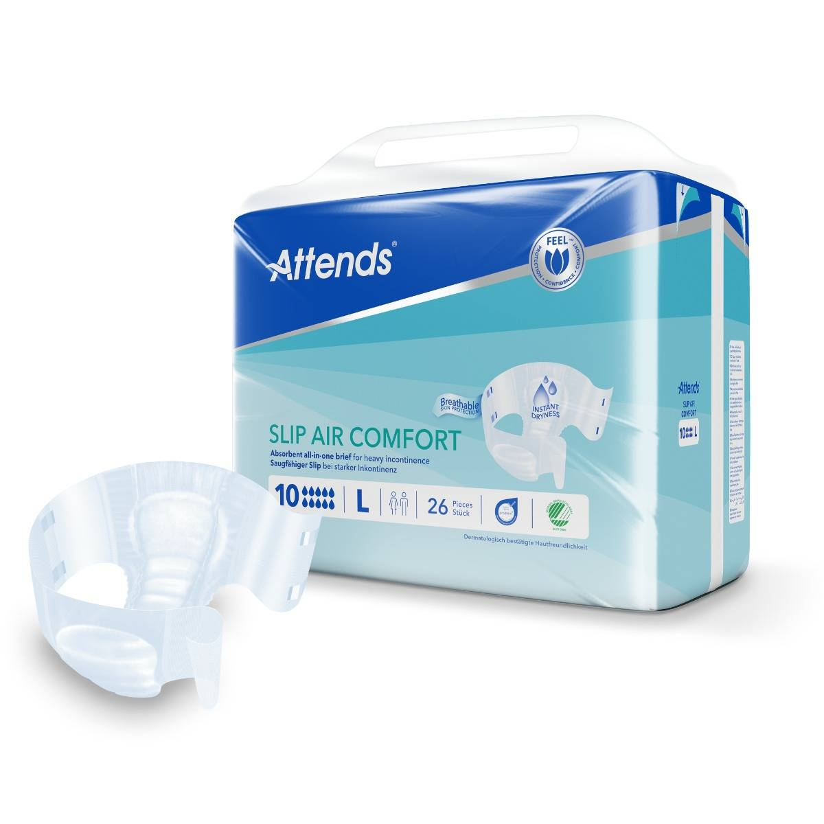 Attends Slip Air Comfort 10L (26 stuks)