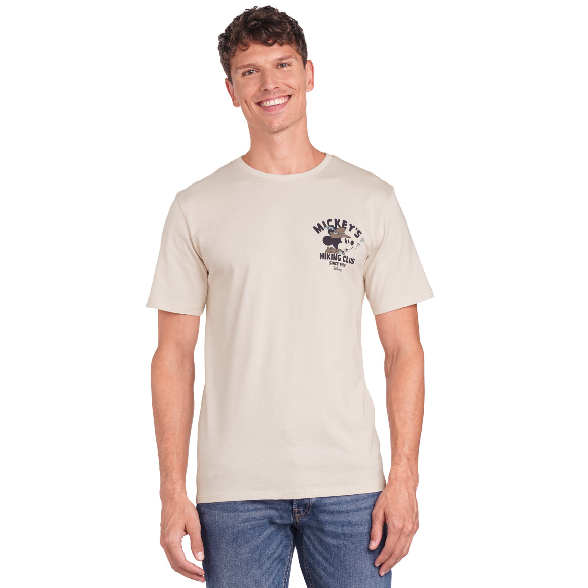 Jonas Nielsen Micky Maus T-Shirt mit Rücken-Print beige