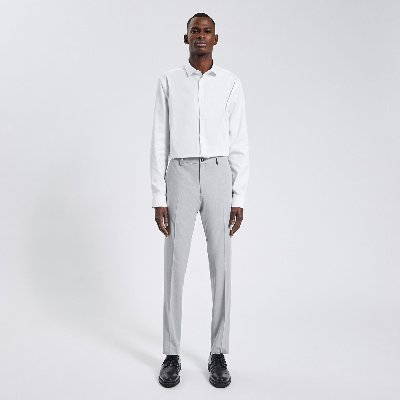 Pantalon de costume extra slim Gris clair