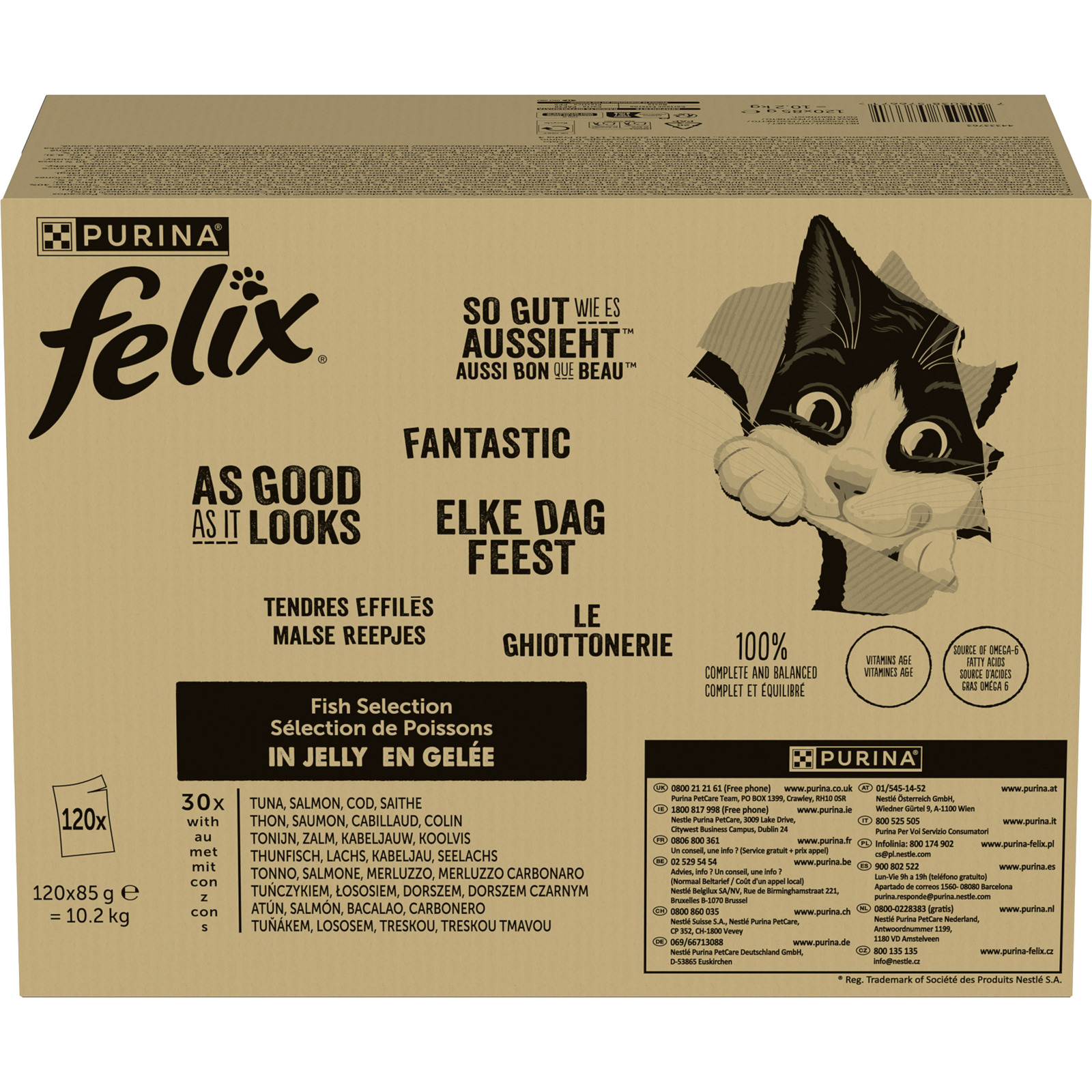 Felix Fisch Selection in Gelée 120 x 85 g