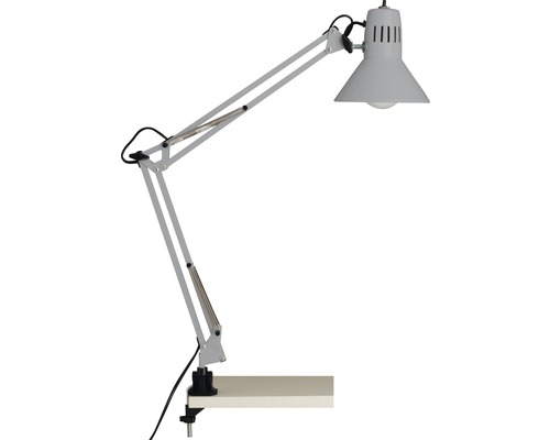 Bureaulamp, 1-lichts, H 70 cm, hobbystijl, zilver