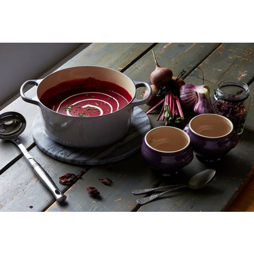 Le Creuset Signature Rund Støbejernsgryde, Flint, 6,7 L