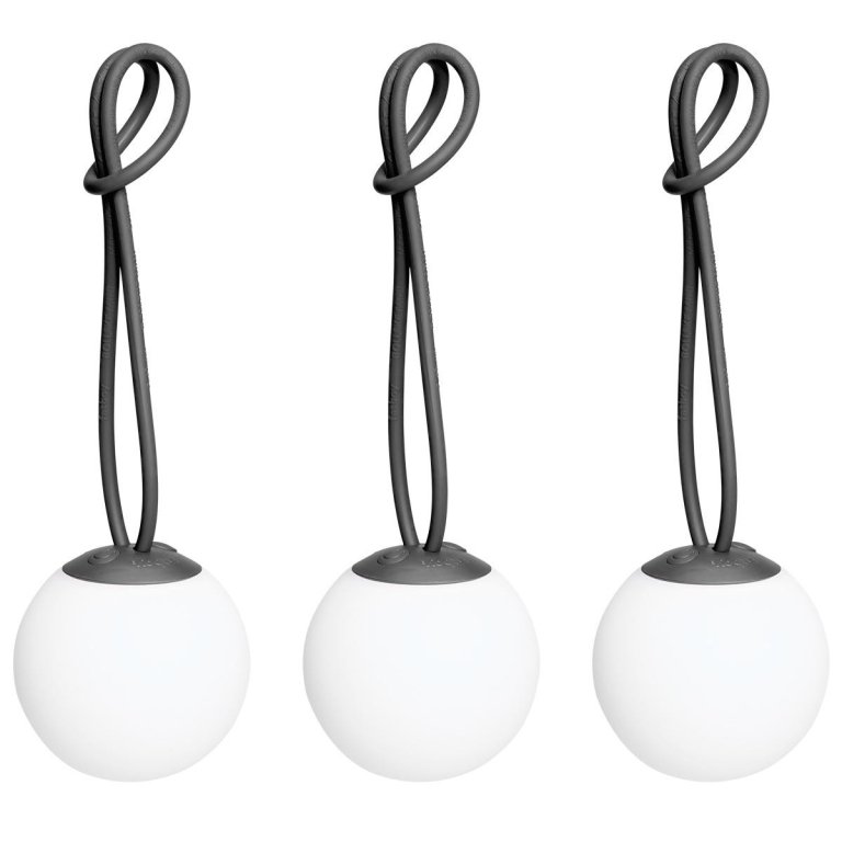 Fatboy Bolleke mini LED hanglamp set van 3 Anthracite