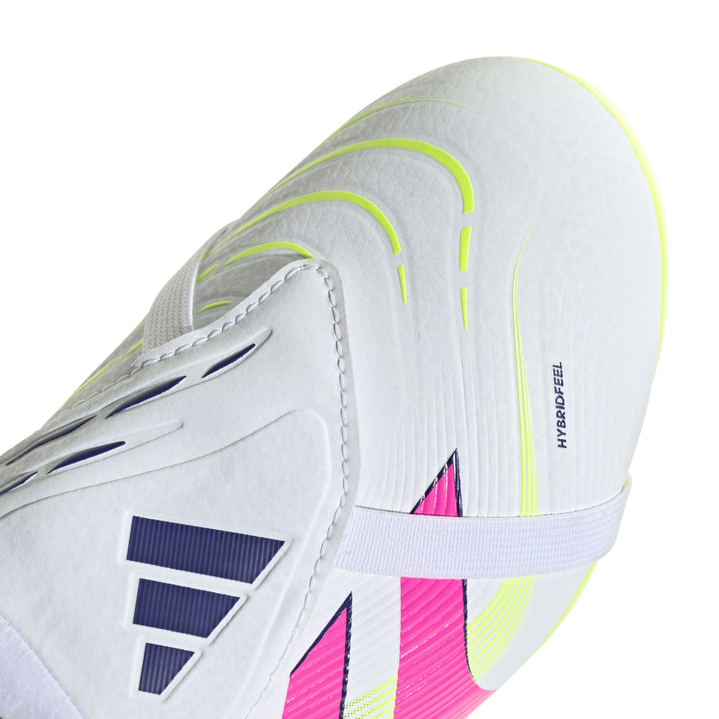 Adidas Predator League FT Gras Voetbalschoenen (FG) Kids Wit Roze Neongeel